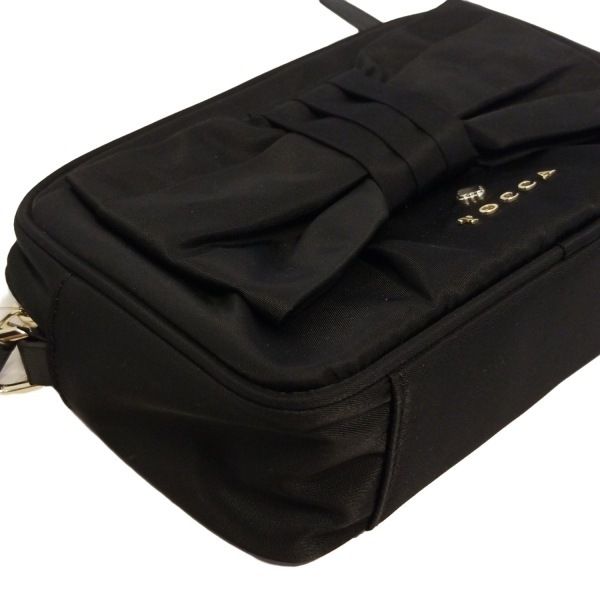 トッカ TOCCA ショルダーバッグ - レザー 黒 リボン バッグ
