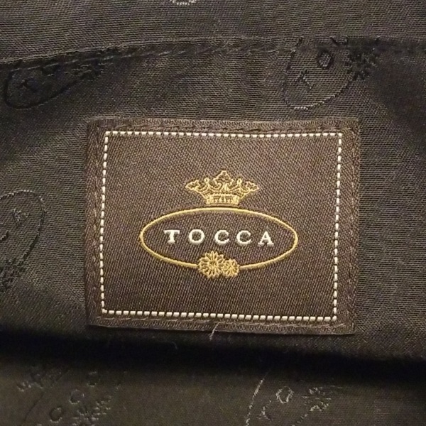 トッカ TOCCA ショルダーバッグ - レザー 黒 リボン バッグ