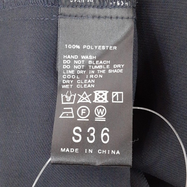 スローブイエナ SLOBE IENA サイズS:36 - ダークネイビー レディース Vネック/半袖/ロング 美品 ワンピース