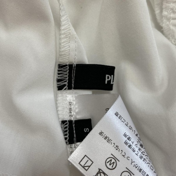 プラステ PLS+T(PLST) チュニック サイズS - 白 レディース 長袖/フリル ワンピース