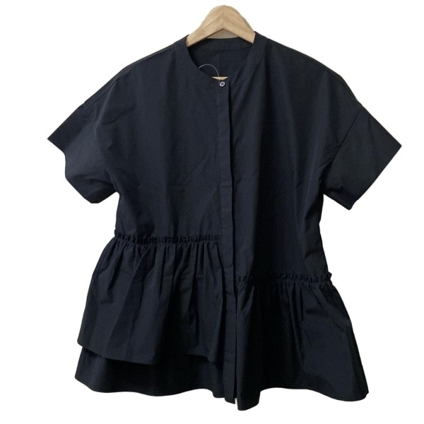 プラステ PLS+T(PLST) チュニック サイズS - 黒 レディース 七分袖/フリル ワンピース