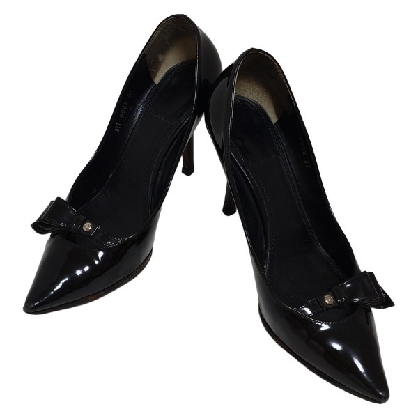 ディオール/クリスチャンディオール DIOR/ChristianDior パンプス 37 - レザー 黒 レディース 靴