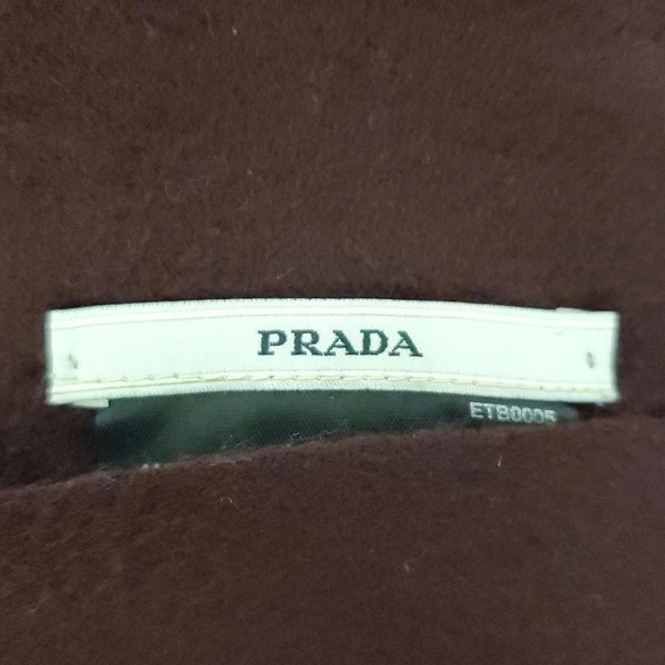  Prada PRADA палантин ( шаль ) - кашемир бордо прекрасный товар muffler 