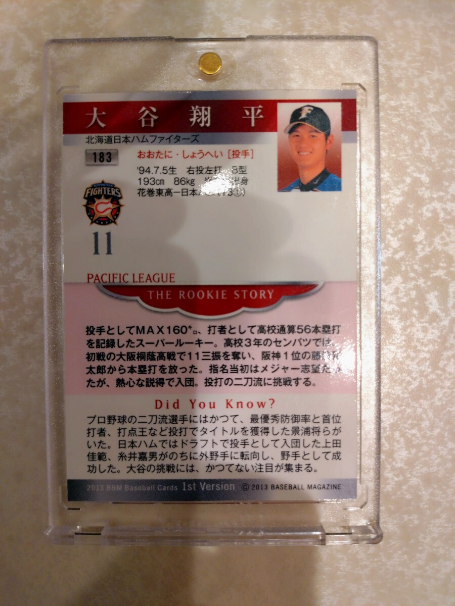 大谷翔平 2013 BBM Baseball Card 1st Version ルーキーカード 大谷翔平 2013 BBM Baseball Card 1st Version ルーキーカード