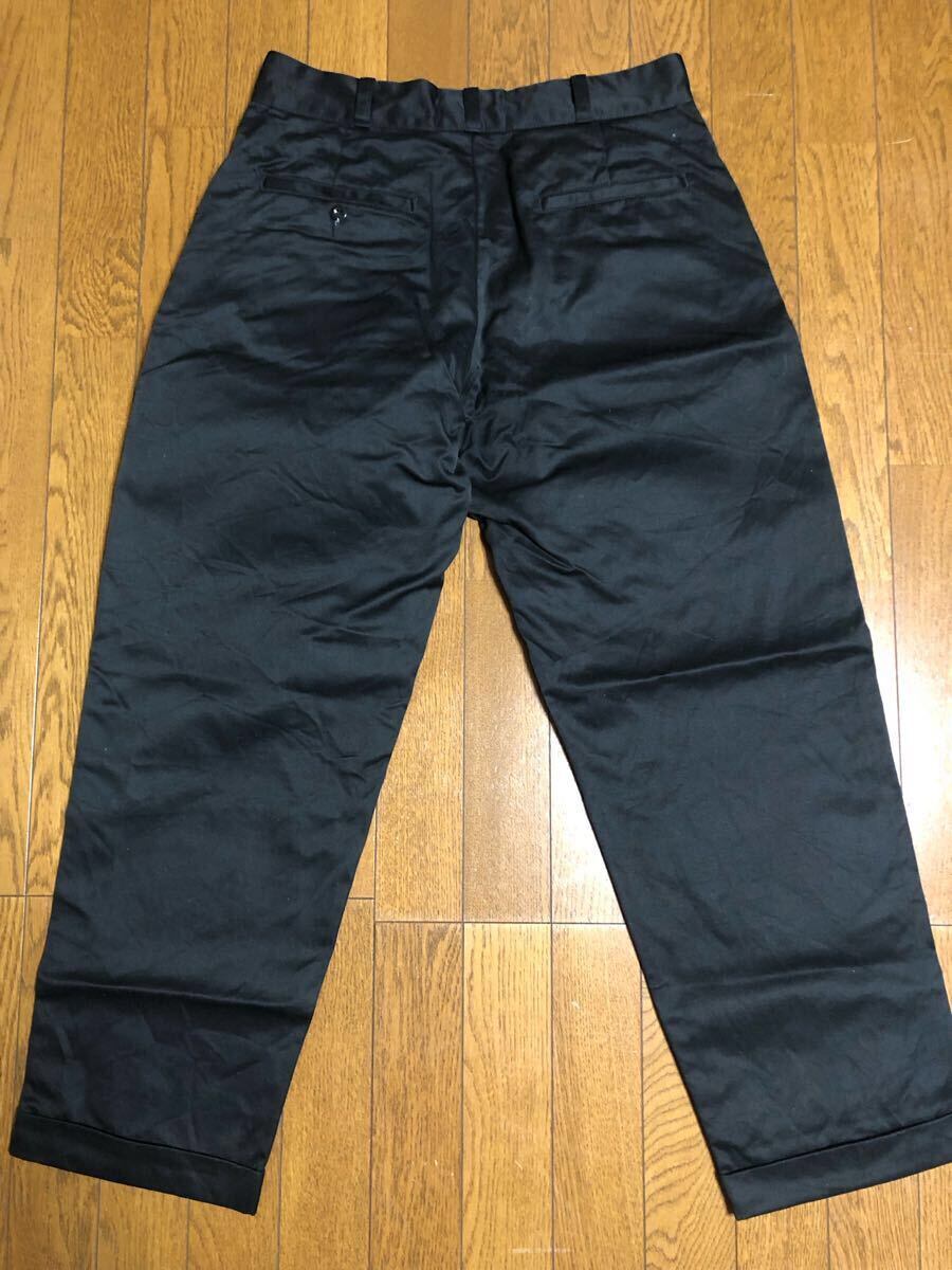 アトラクションズ レーヨン100% スラックス ブラック 美品 アトラクションズ レーヨン100% スラックス ブラック 美品