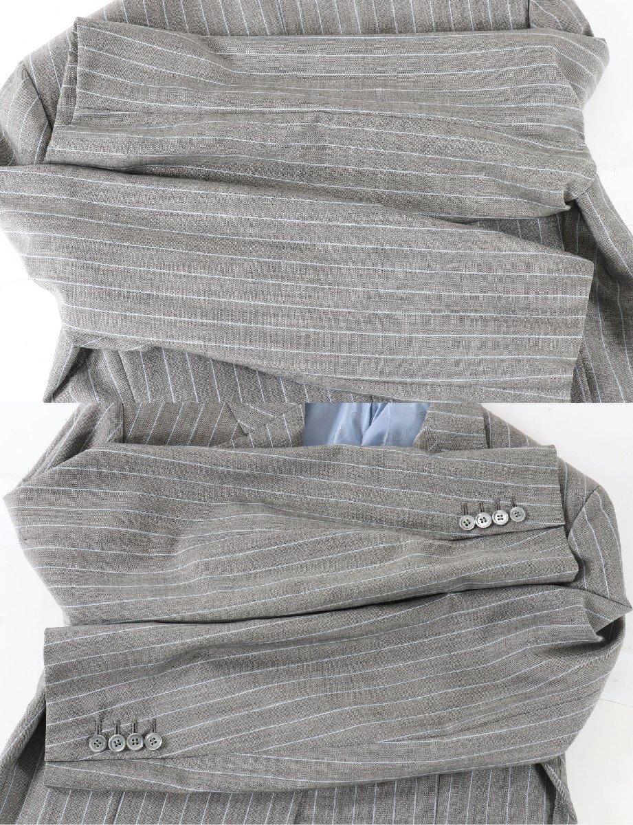 Brioni ブリオーニ グレー ストライプ スーツ セットアップ Brioni ブリオーニ グレー ストライプ スーツ セットアップ