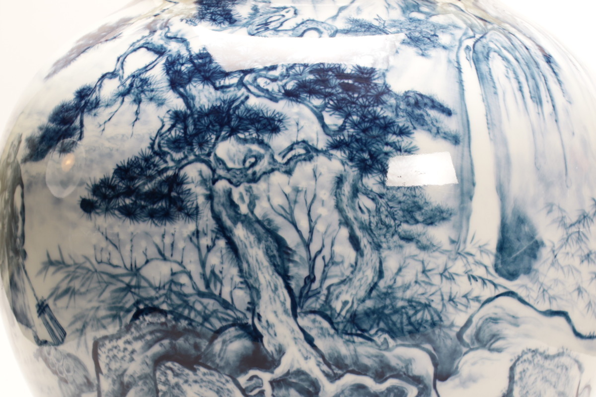 有田焼 猿川谷 山徳窯 大花瓶 有田焼 猿川谷 山徳窯 大花瓶 有田焼 猿川谷 山徳窯 大花瓶