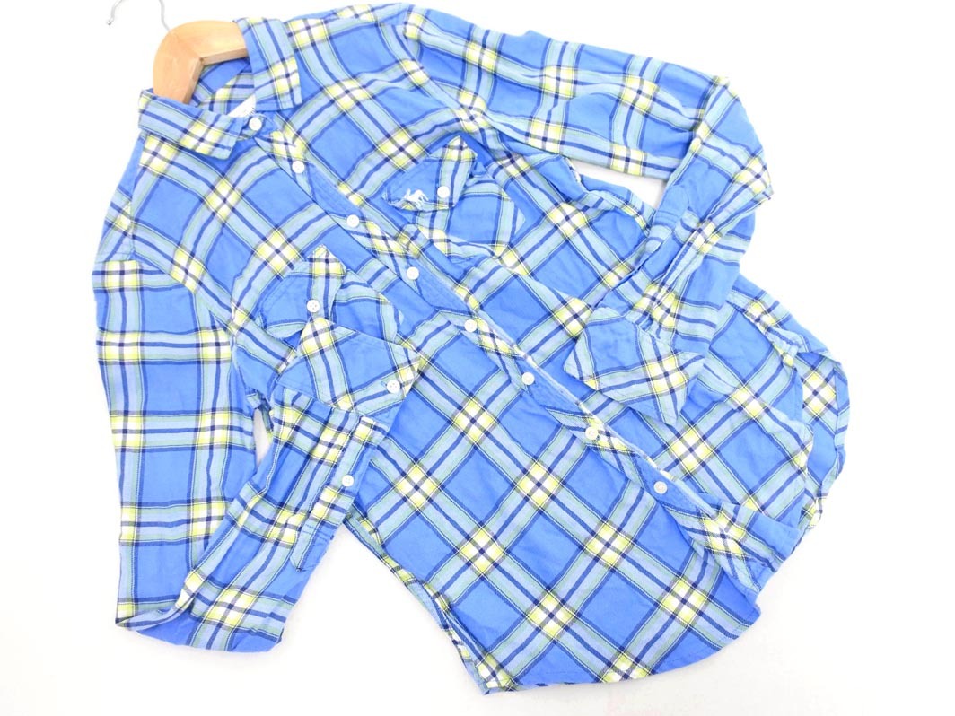 Abercrombie & Fitch アバクロンビー＆フィッチ チェック シャツ sizeXS/青 ■◇ ☆ fca3 レディース