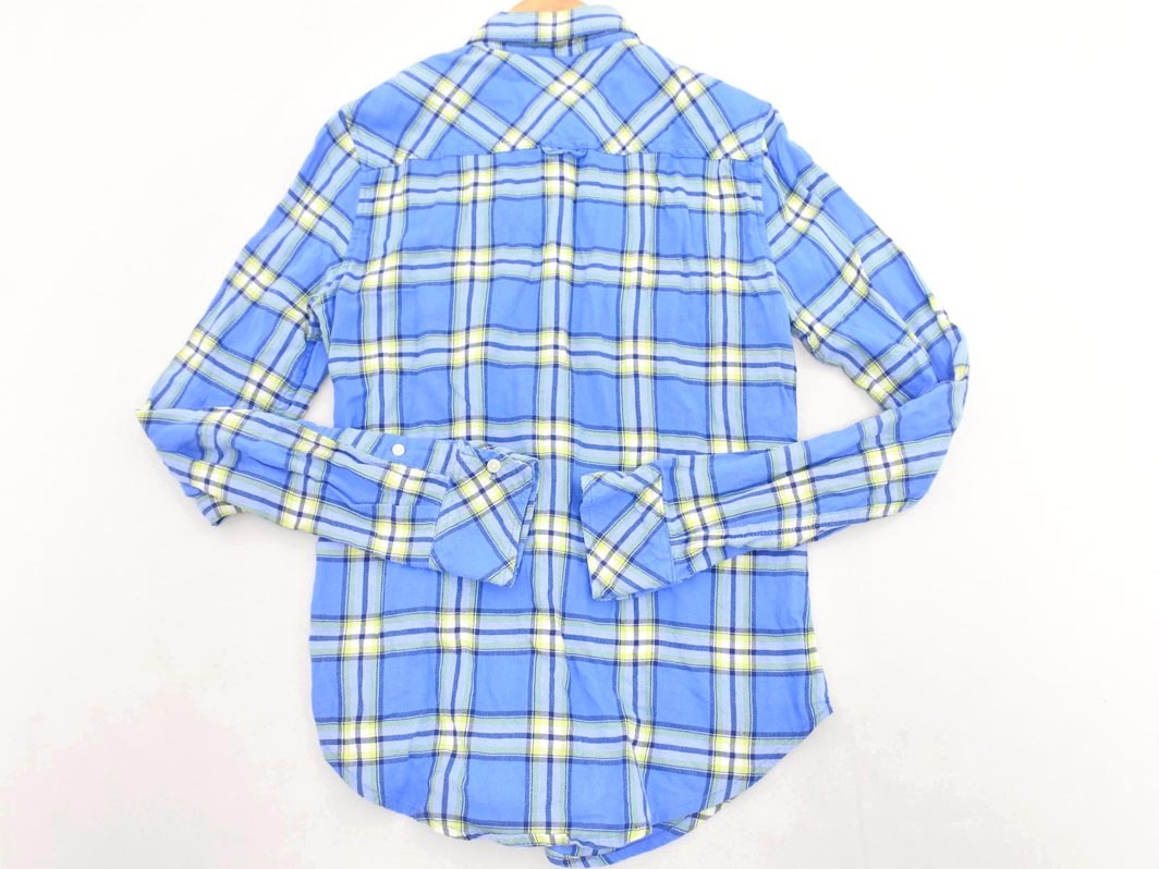Abercrombie & Fitch アバクロンビー＆フィッチ チェック シャツ sizeXS/青 ■◇ ☆ fca3 レディース