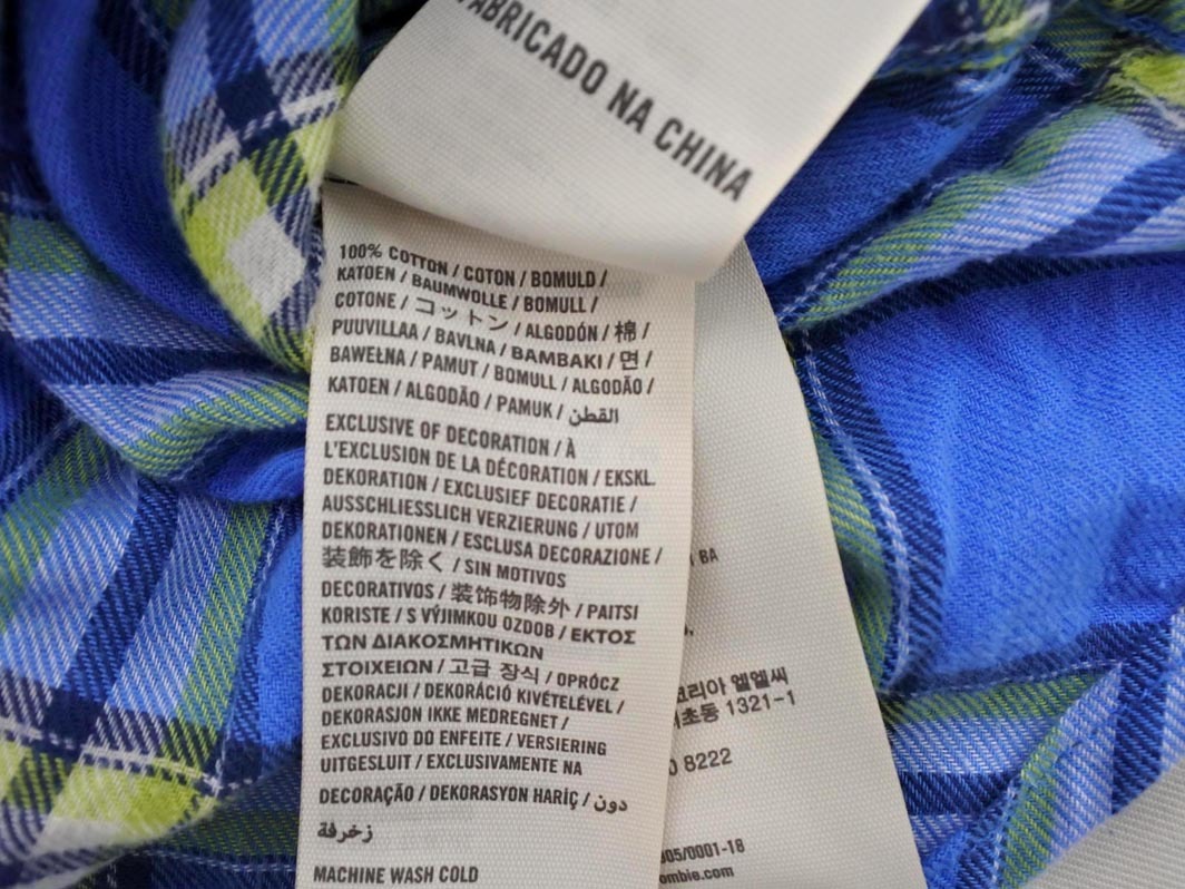Abercrombie & Fitch アバクロンビー＆フィッチ チェック シャツ sizeXS/青 ■◇ ☆ fca3 レディース