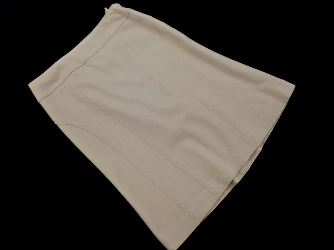  Area Free шерсть 100% A линия юбка-трапеция size38/ бежевый *# * fca4 женский 