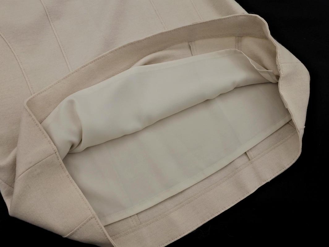  Area Free шерсть 100% A линия юбка-трапеция size38/ бежевый *# * fca4 женский 