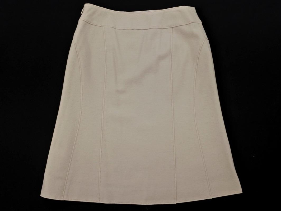  Area Free шерсть 100% A линия юбка-трапеция size38/ бежевый *# * fca4 женский 