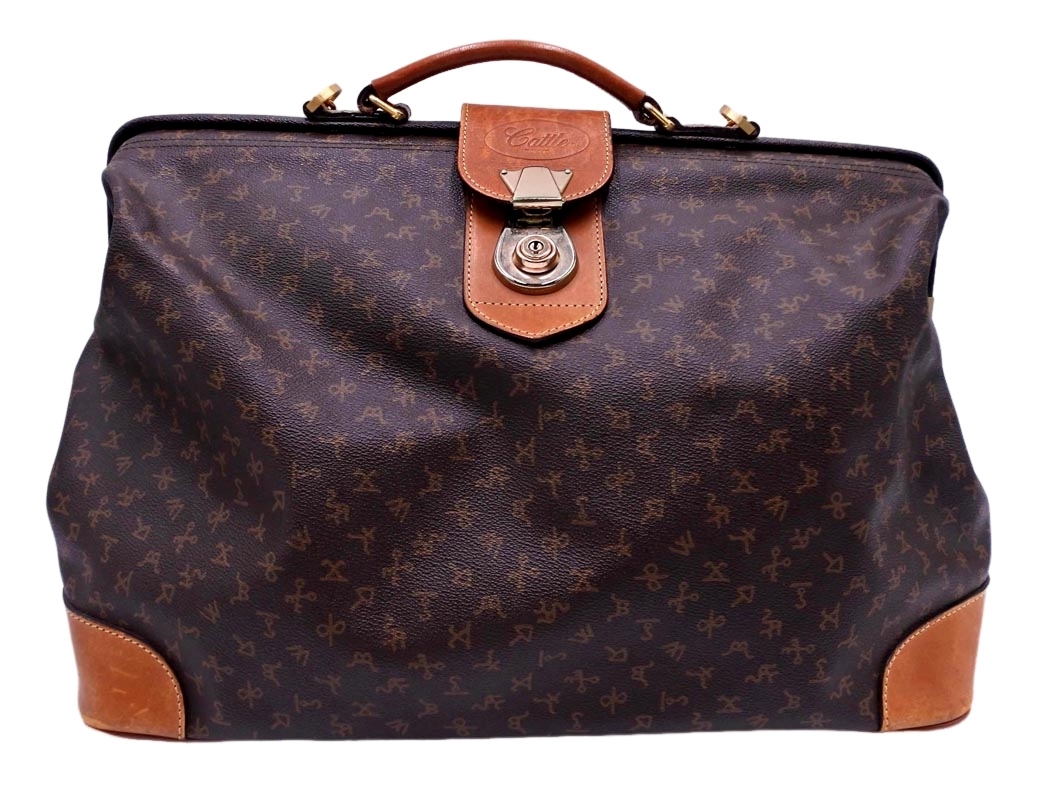!_ace. Ace Cattle монограмма 2WAY сумка "Boston bag" чай ## * fca3 женский 