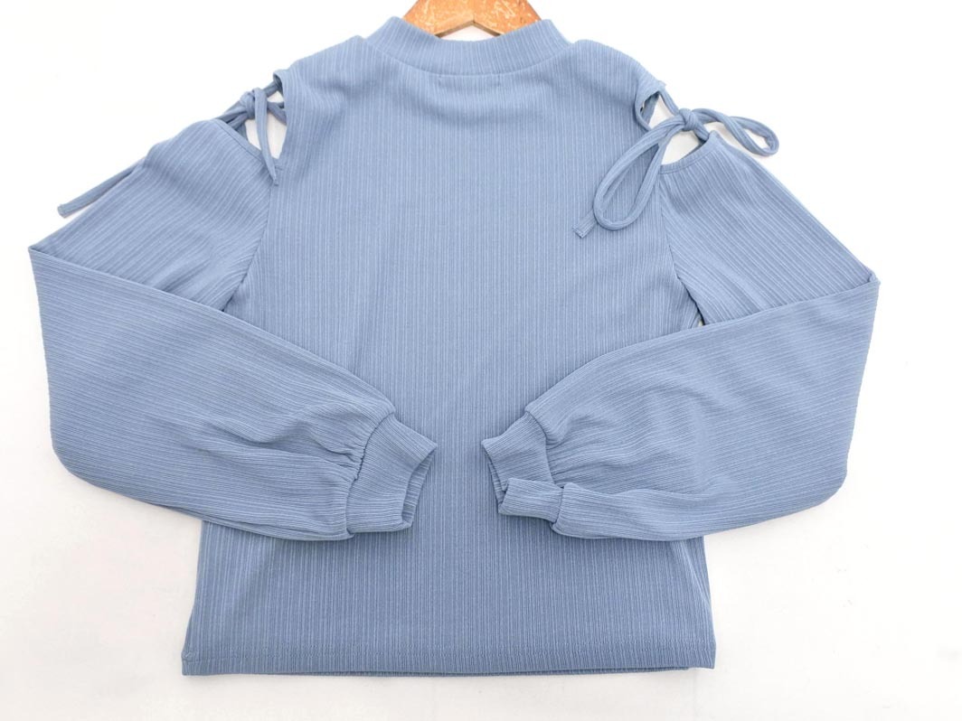 mily bilet ミウィビレット クラシカルエルフ オープンショルダー カットソー sizeM/青 ■◇ ☆ fca6 レディース