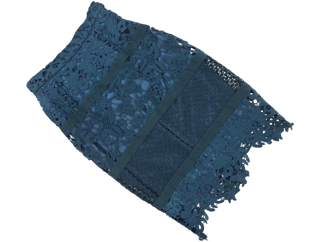 VICKY ビッキー 総レース タイト スカート size1/緑 ■◇ ☆ fca7 レディース