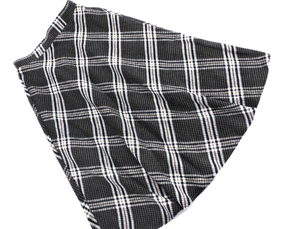 DRESKIP ドレスキップ チェック ロング スカート sizeM/茶 ◇■ ☆ fca7 レディース