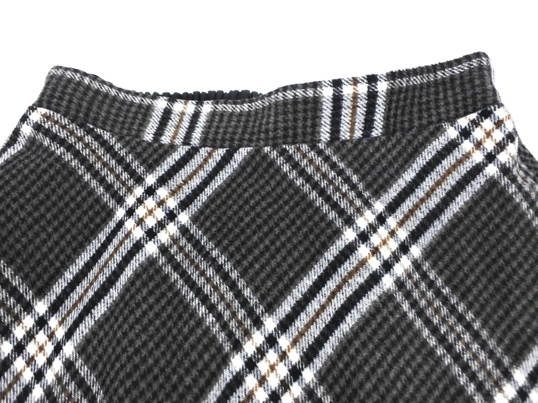 DRESKIP ドレスキップ チェック ロング スカート sizeM/茶 ◇■ ☆ fca7 レディース