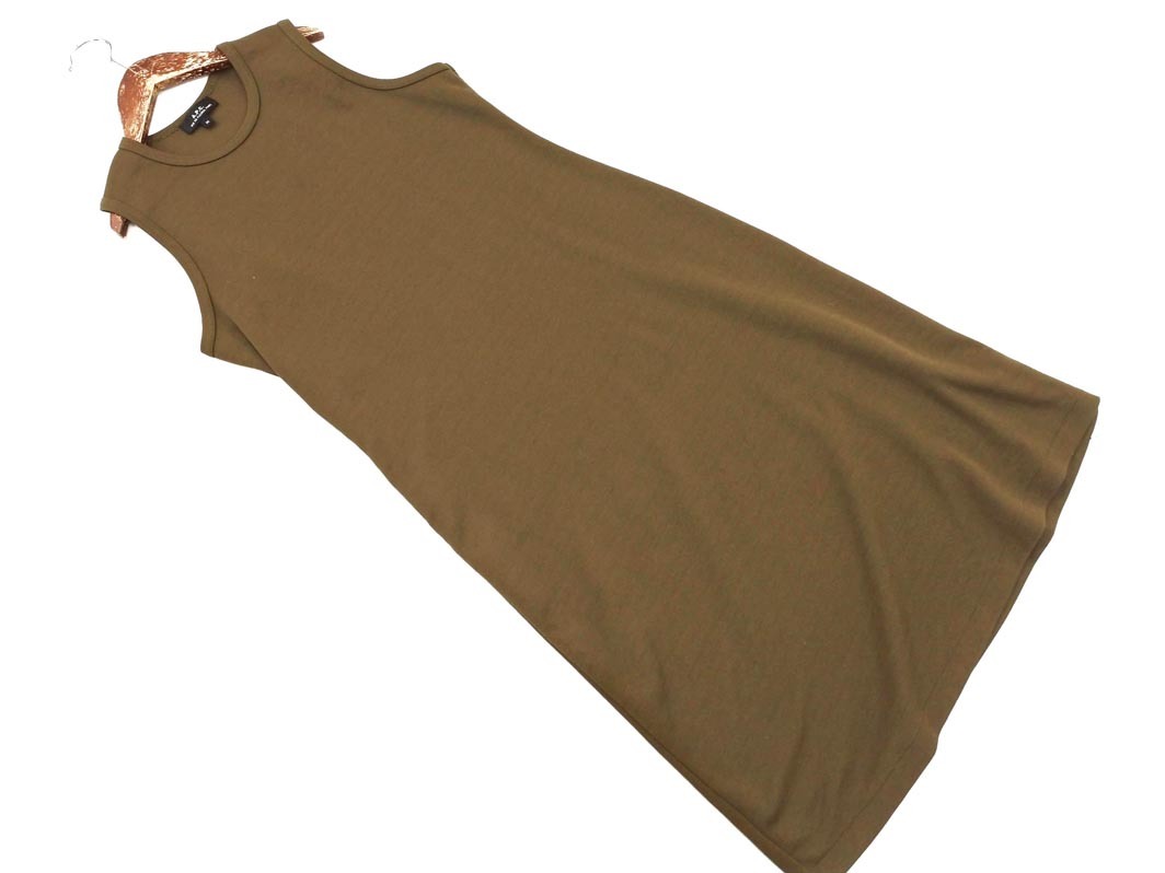 ネコポスOK A.P.C. アーペーセー ノースリーブ ワンピース sizeM/カーキ ■◆ ☆ fcb1 レディース