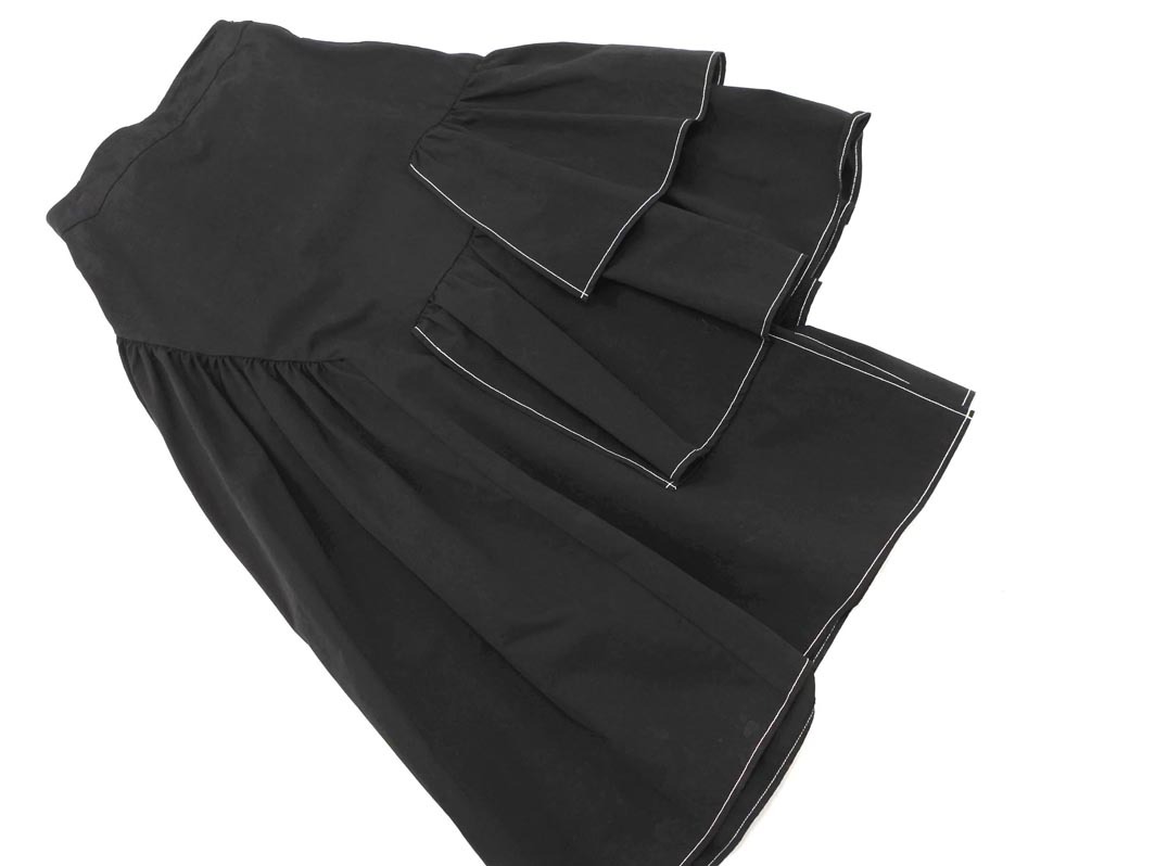 jouetie ジュエティ 082260800201 タイプライター ティアード ロング スカート sizeM/黒 ■■ ☆ fcb2 レディース