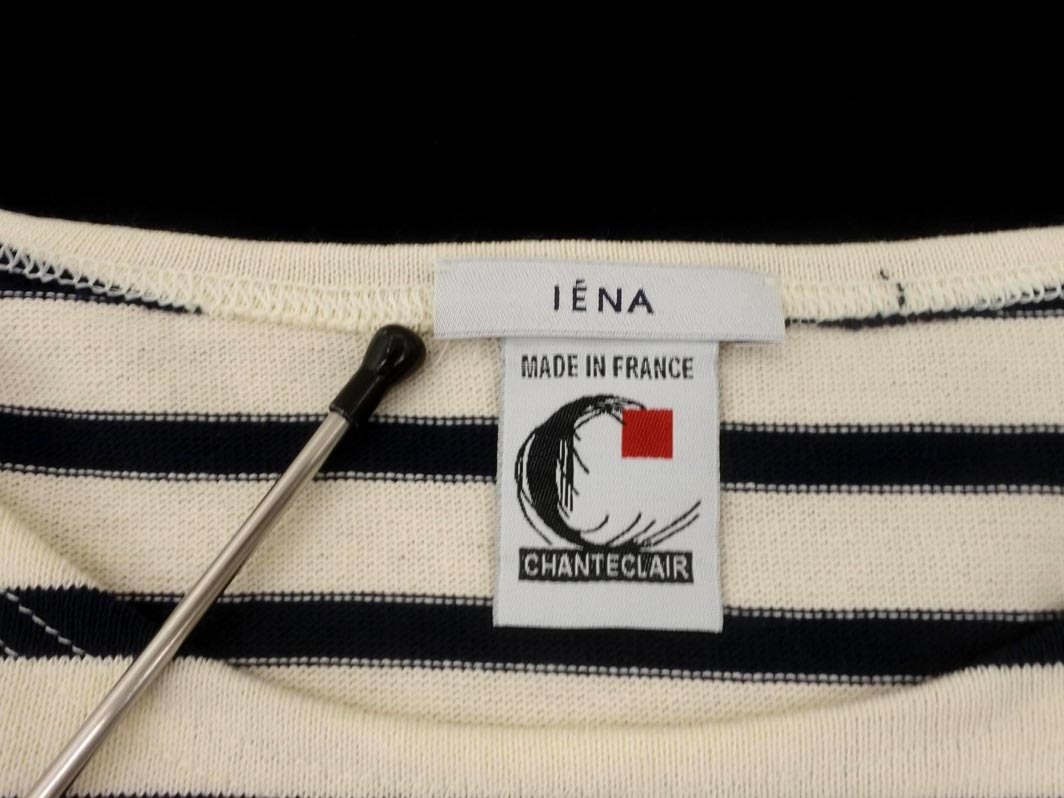 IENA イエナ ボーダー カット ワンピース size38/アイボリーｘ紺 ■◇ ☆ fcb2 レディース