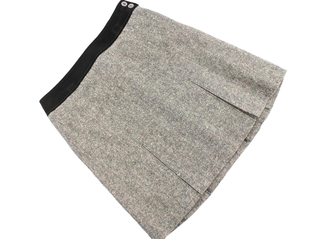 KUMIKYOKU 組曲 ツイード スカート size3/グレー ◇■ ☆ fcb2 レディース