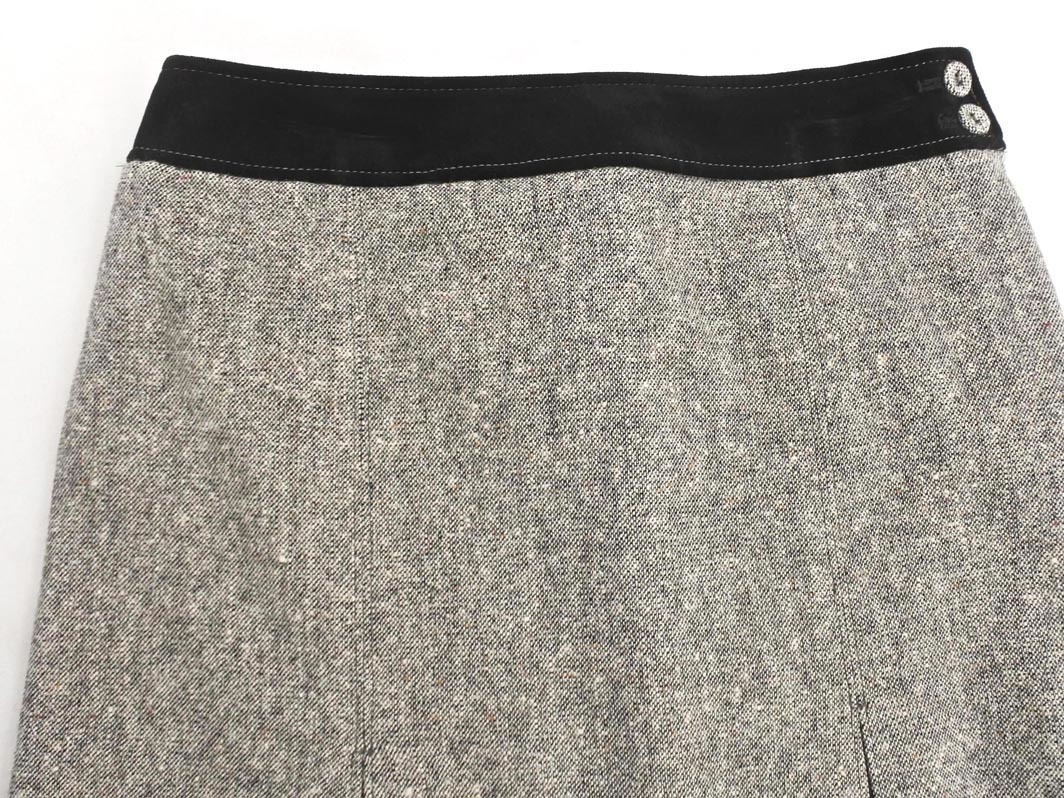 KUMIKYOKU 組曲 ツイード スカート size3/グレー ◇■ ☆ fcb2 レディース