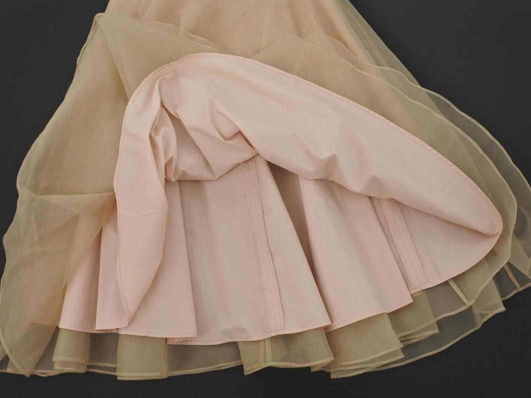 KUMIKYOKU 組曲 フレア スカート size2/ベージュ ■◇ ☆ fcb3 レディース