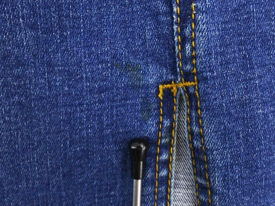 ROYAL PARTY ロイヤルパーティー スリット タイト デニムスカート sizeS/青 ■◇ ☆ fcb3 レディース