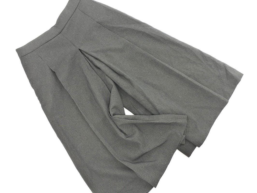 NATURAL BEAUTY BASIC ナチュラルビューティーベーシック 千鳥柄 ガウチョ パンツ sizeM/黒ｘグレー ■◇ ☆ fcb3 レディース