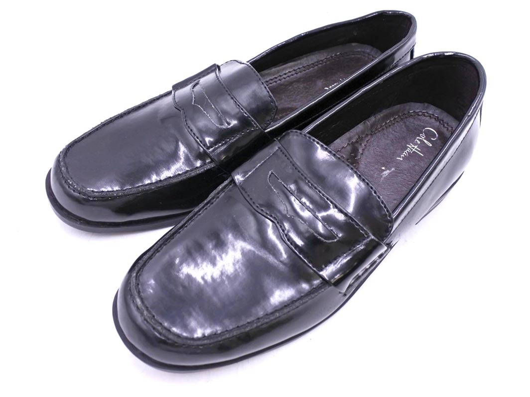 COLE HAAN コールハーン レザー ローファー シューズ size33.5ｃｍ（19ｃｍくらい）/黒 ■■ ☆ fcb4