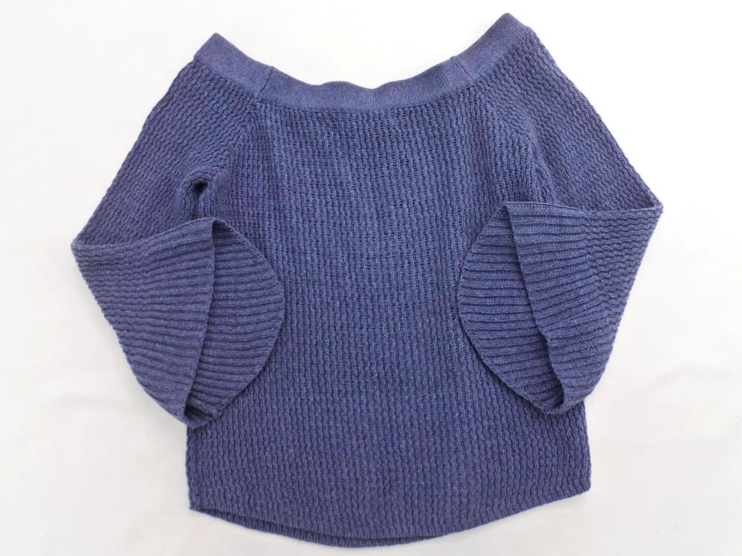 Abercrombie & Fitch アバクロンビー＆フィッチ オフショルダー ニット セーター sizeXS/紺 ■◇ ☆ fcb3 レディース