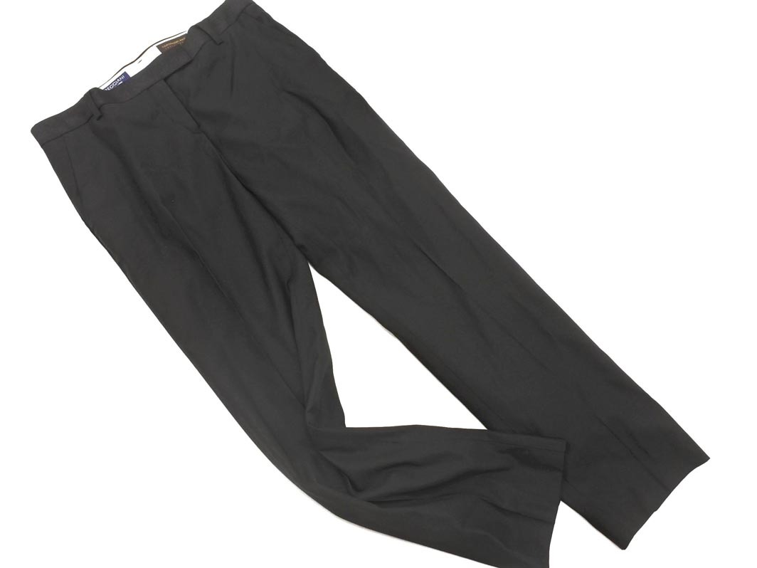 ネコポスOK TOMORROWLAND トゥモローランド トラウザー パンツ size36/黒 ■■ ☆ fcb7 レディース