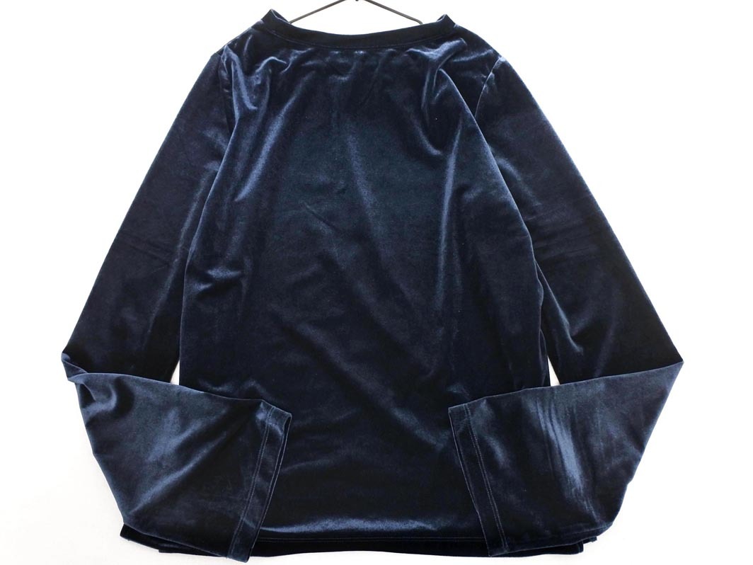 LAKOLE ラコレ ベロア カットソー sizeS/紺 ◇■ ☆ fcb7 レディース