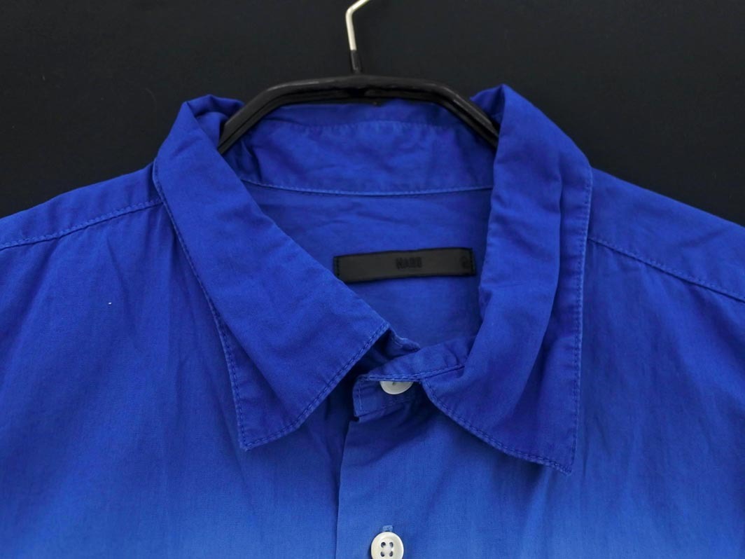 HARE ハレ グラデーション シャツ sizeL/青ｘ白 ■◇ ☆ fcb8 メンズ