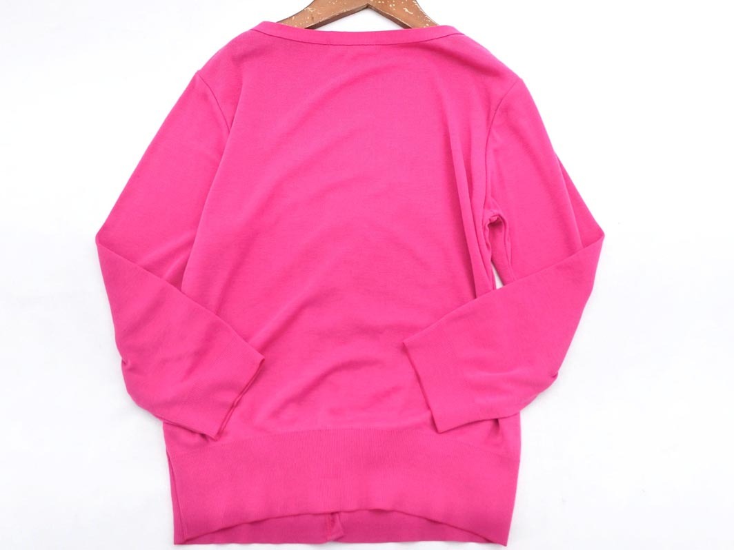 NATURAL BEAUTY BASIC ナチュラルビューティーベーシック 7分袖 カーディガン sizeM/ピンク ■◇ ☆ fcb8 レディース
