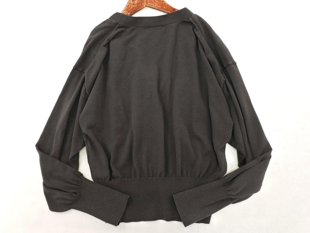 NATURAL BEAUTY BASIC ナチュラルビューティーベーシック Vネック ニット カーディガン sizeF/グレー ◇■ ☆ fcb9 レディース