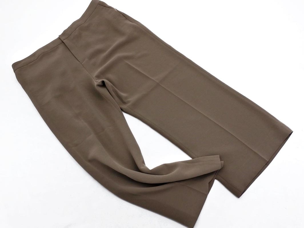 INDIVI インディヴィ 大きいサイズ スラックス パンツ size19/茶 ■◇ ☆ fcb8 レディース