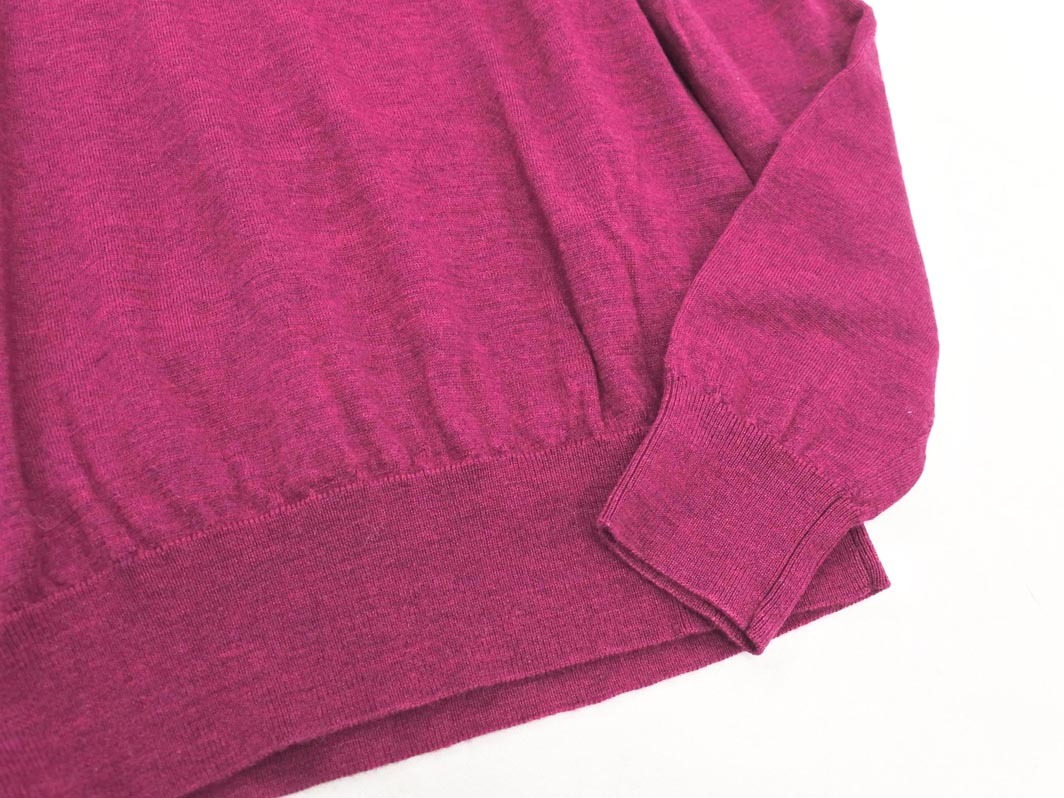 BEAMS LIGHTS ビームスライツ ウール100% Vネック ニット セーター sizeM/紫 ◇■ ☆ fcb9 メンズ_画像2