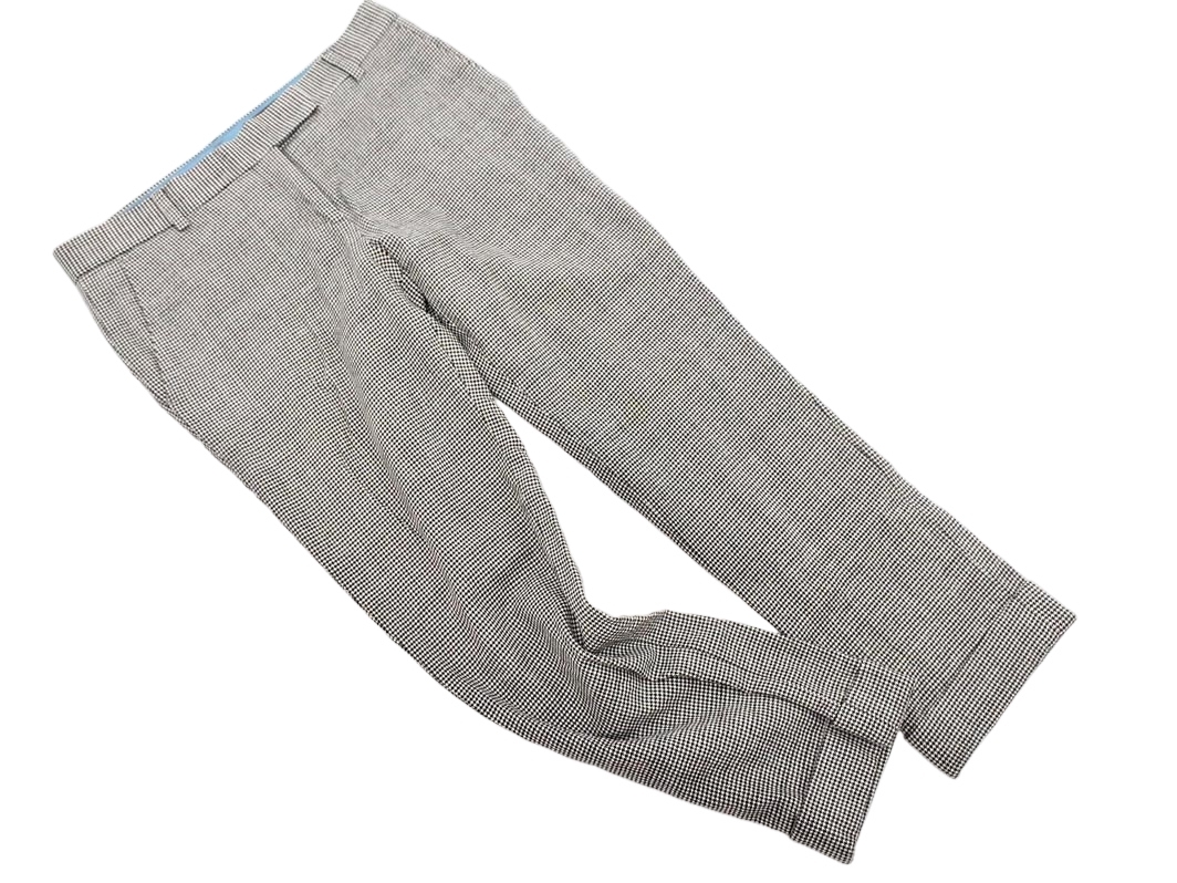 TOMORROWLAND トゥモローランド ウール混 千鳥柄 テーパード パンツ size36/白ｘ黒 ◇■ ☆ fcb9 レディース