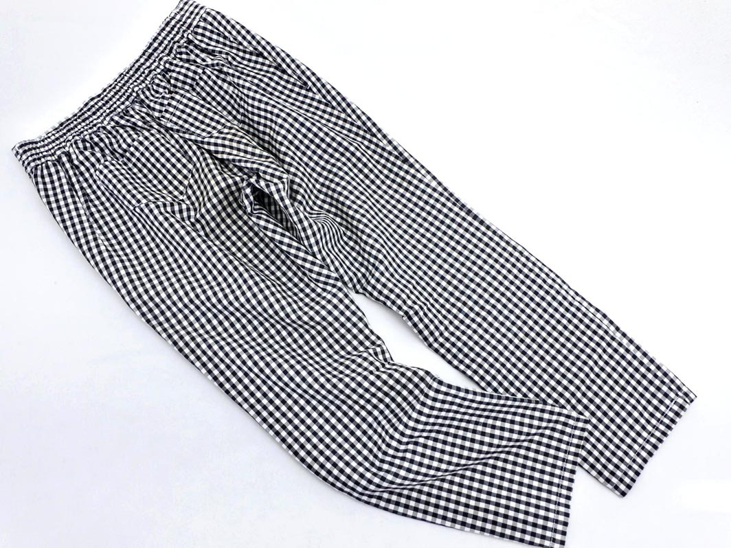 RCWB ロデオクラウンズワイドボール ギンガムチェック クロップド パンツ sizeM/白ｘ黒 ■◇ ☆ fcc1 レディース