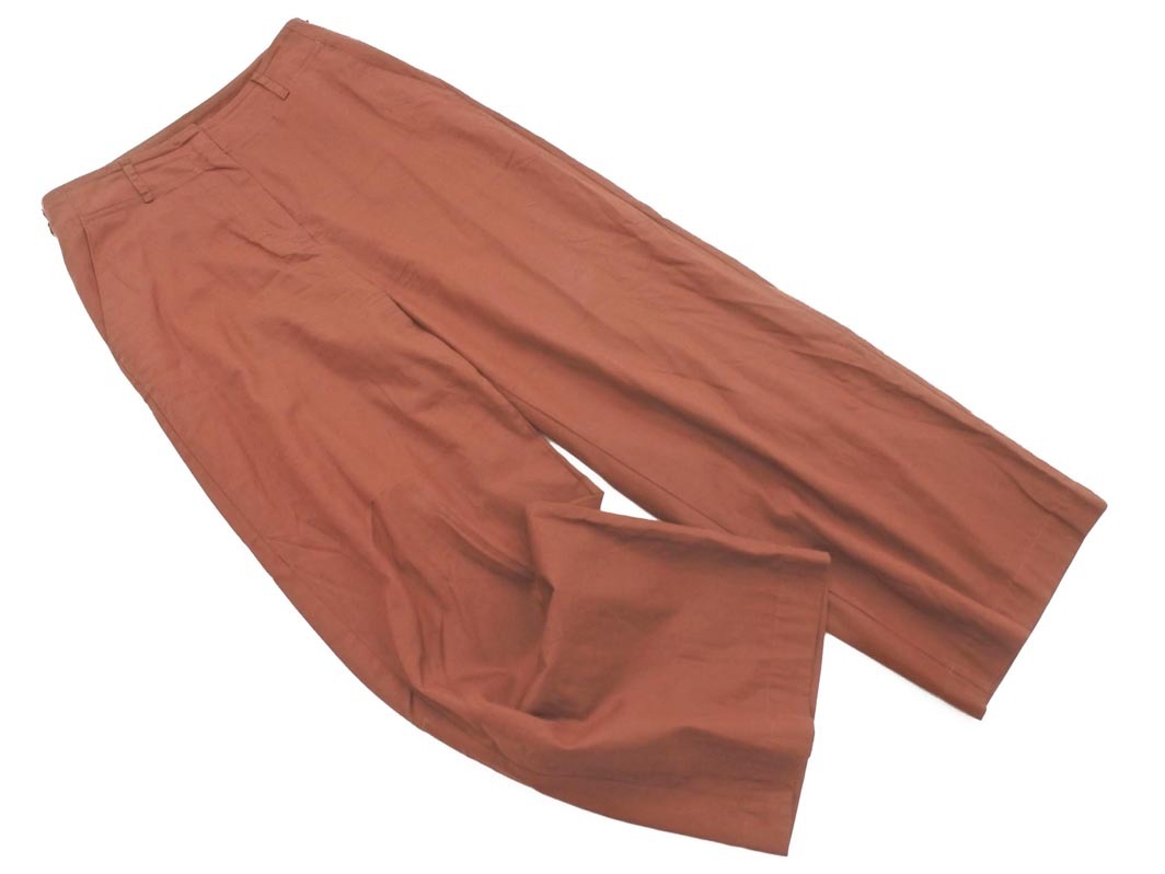 NATURAL BEAUTY BASIC ナチュラルビューティーベーシック ワイド パンツ sizeL/茶 ■◇ ☆ fcc1 レディース