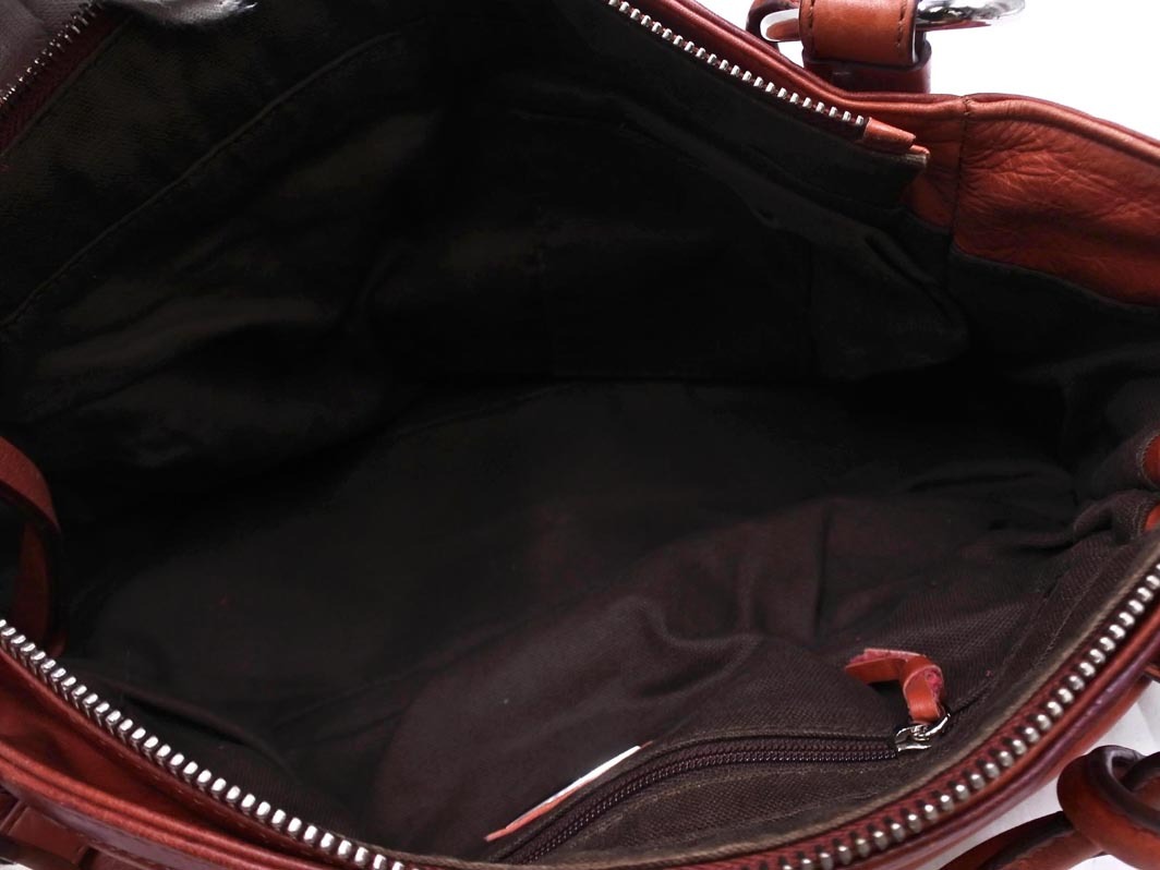 COLE HAAN コールハーン 本革 レザー セミショルダー バッグ 茶 ■■ ☆ fcc1 レディース