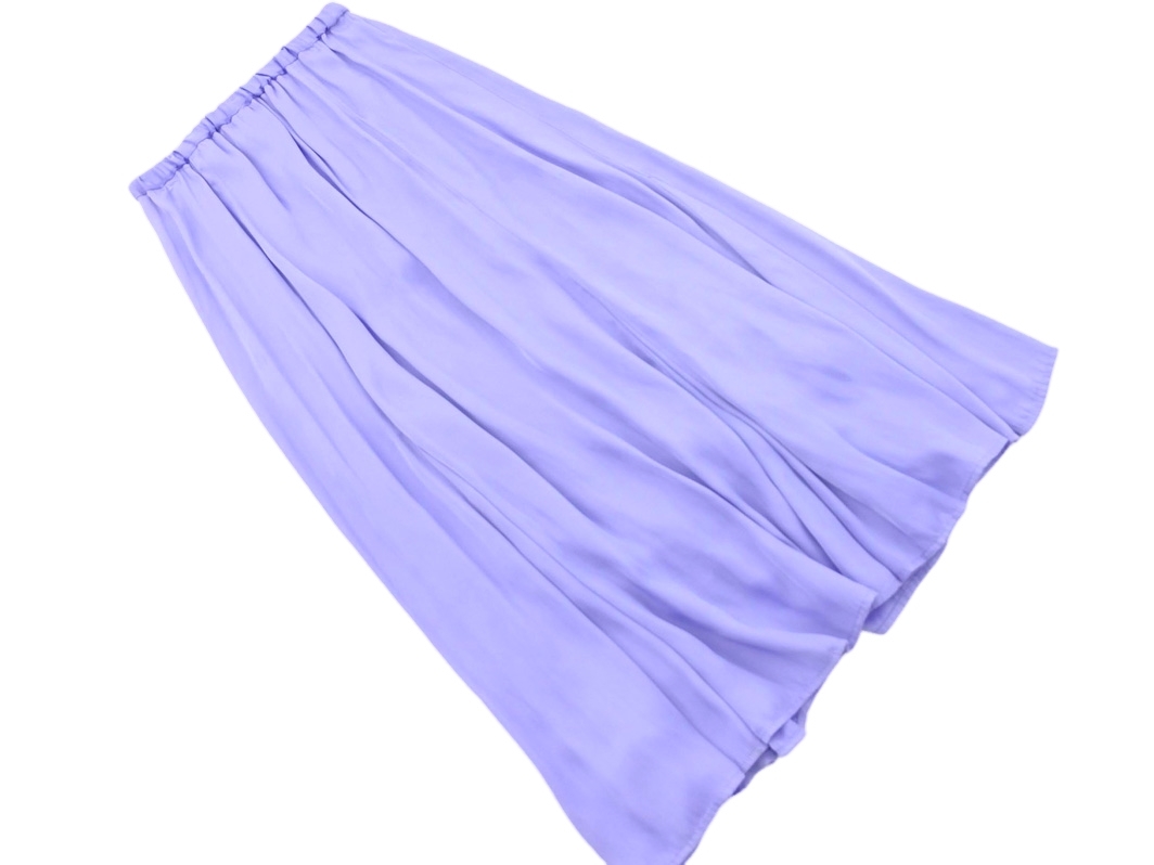 Rope Picnic ロペピクニック サテン マキシ スカート size38/ラベンダー ■◇ ☆ fcc4 レディース