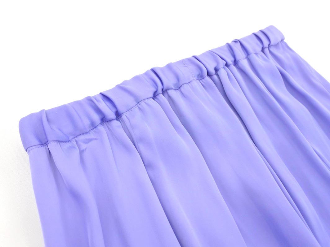Rope Picnic ロペピクニック サテン マキシ スカート size38/ラベンダー ■◇ ☆ fcc4 レディース