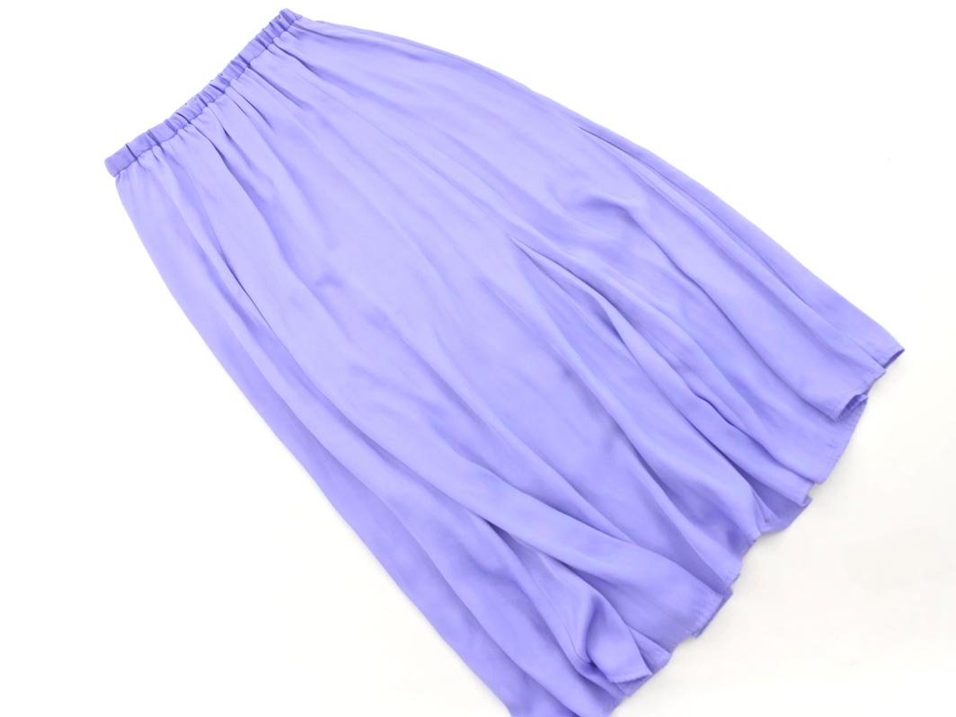 Rope Picnic ロペピクニック サテン マキシ スカート size38/ラベンダー ■◇ ☆ fcc4 レディース
