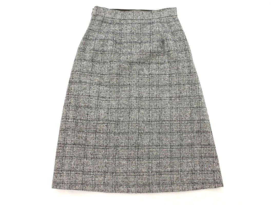 SLOBE IENA スローブイエナ グレンチェック ロング スカート size36/グレー ◇■ ☆ fcc5 レディース