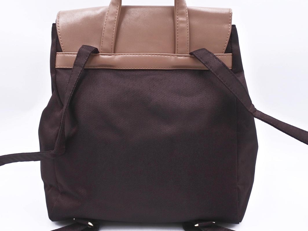 MK ミッシェルクラン リュック デイパック バッグ 茶 ■■ ☆ fcc5 レディース