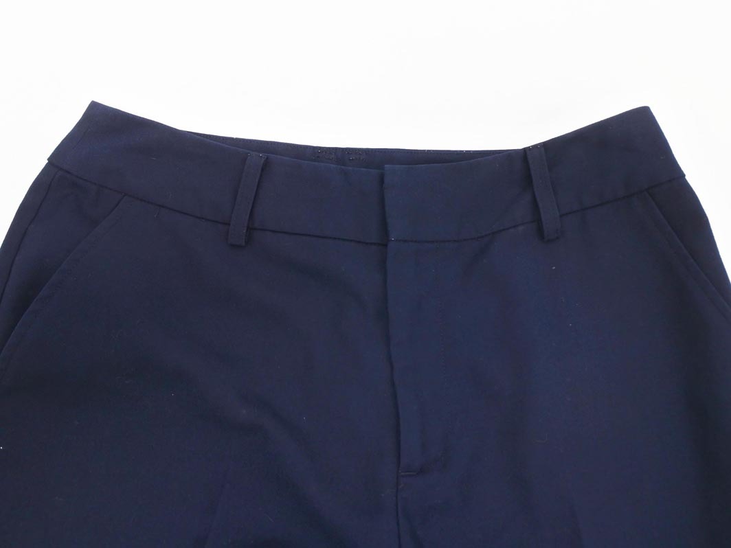 COMME CA MODELS コムサモデルズ クロップド ワイド パンツ sizeM/紺 ■◇ ☆ fcc5 レディース