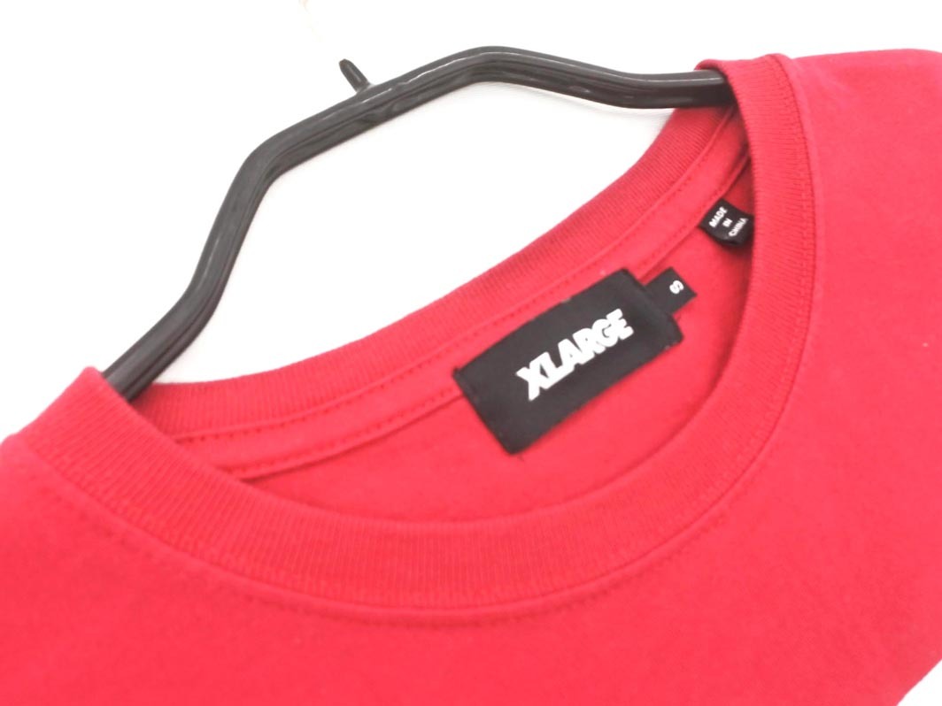 XLARGE エクストララージ ロゴ プリント Tシャツ sizeS/赤 ■◇ ☆ fcc4 メンズの画像2